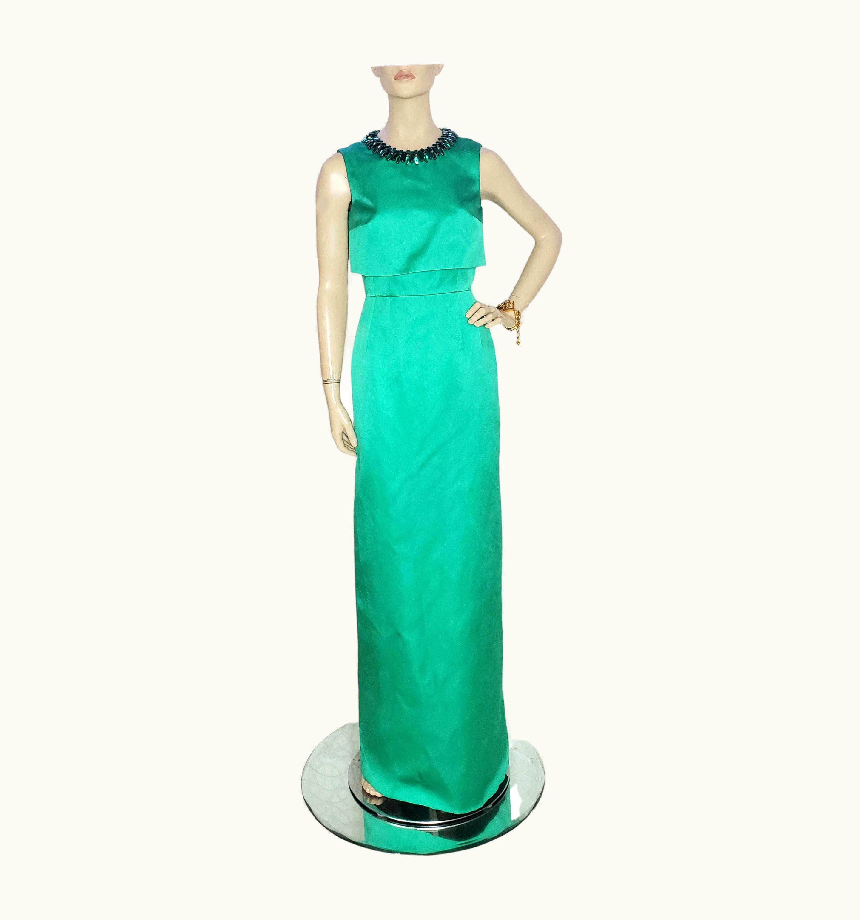 Alexander McQueen Alexander McQueen Green Evening Dress