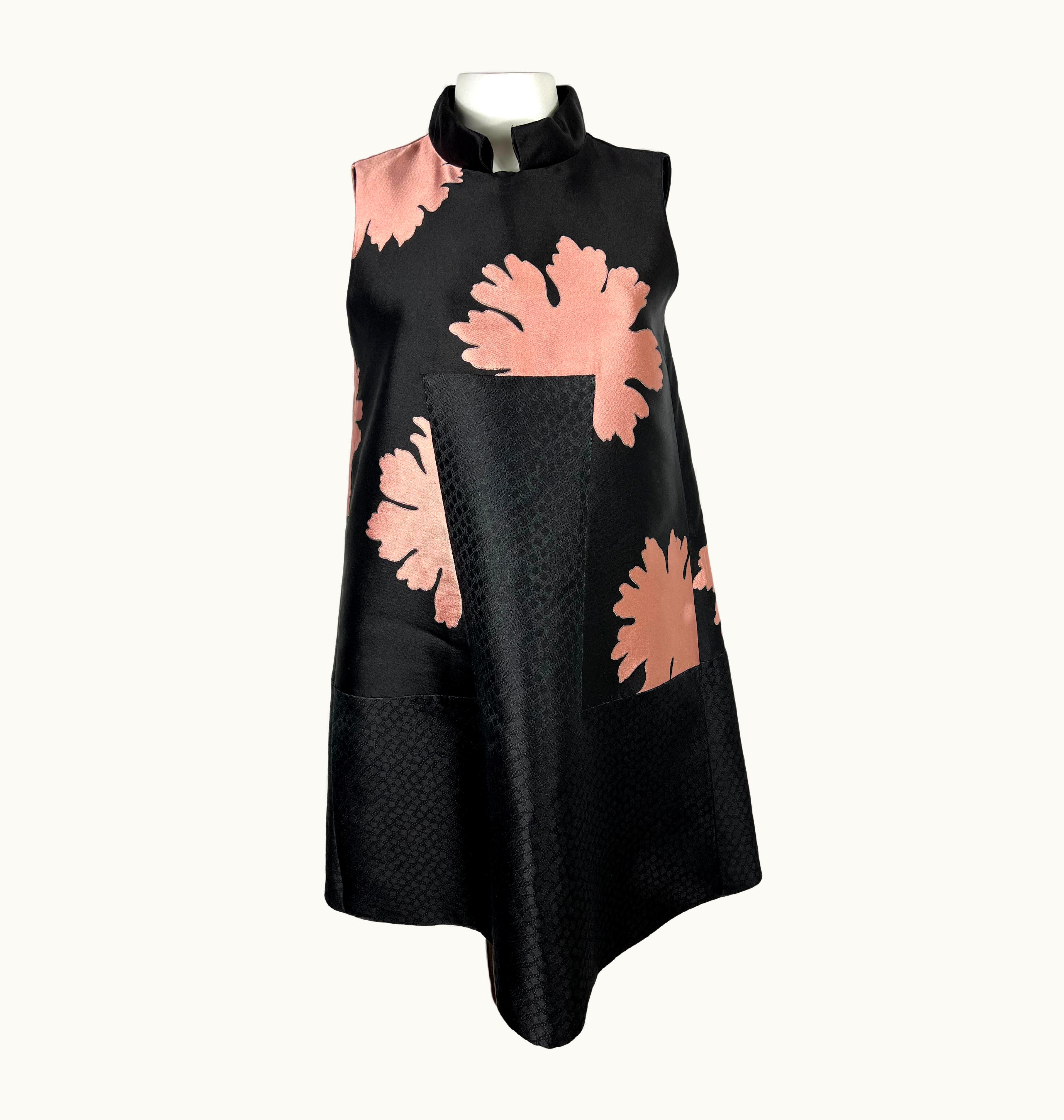 Alexander McQueen Alexander McQueen Mini Dress Black And Pink, mall