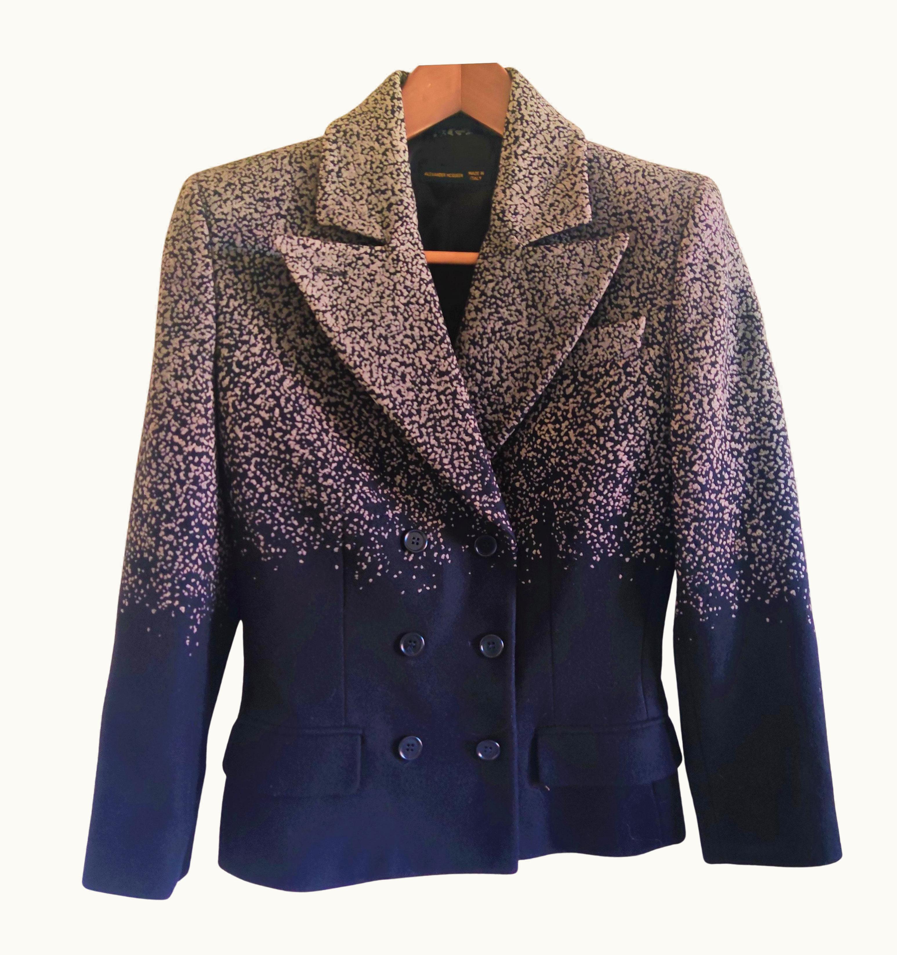 Alexander McQueen Early Alexander McQueen Dot Polka Runway Couture Blazer Jacket