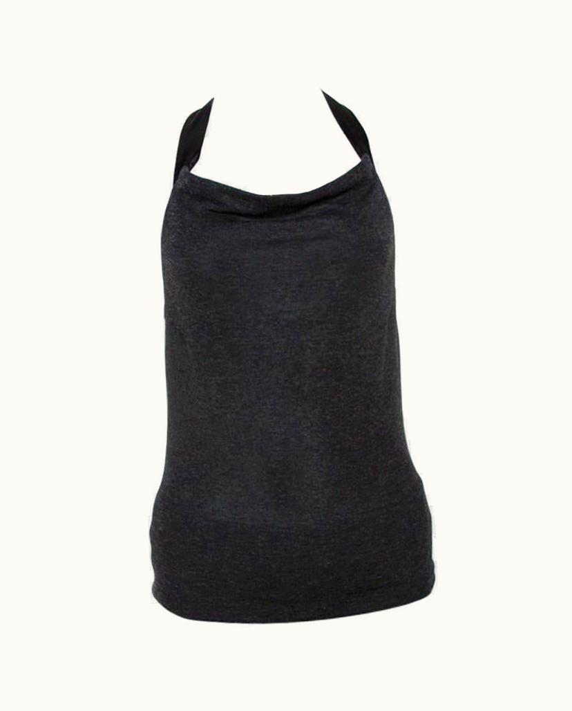 Alexander McQueen Alexander McQueen Vintage Grey Knit Halter Neck Top