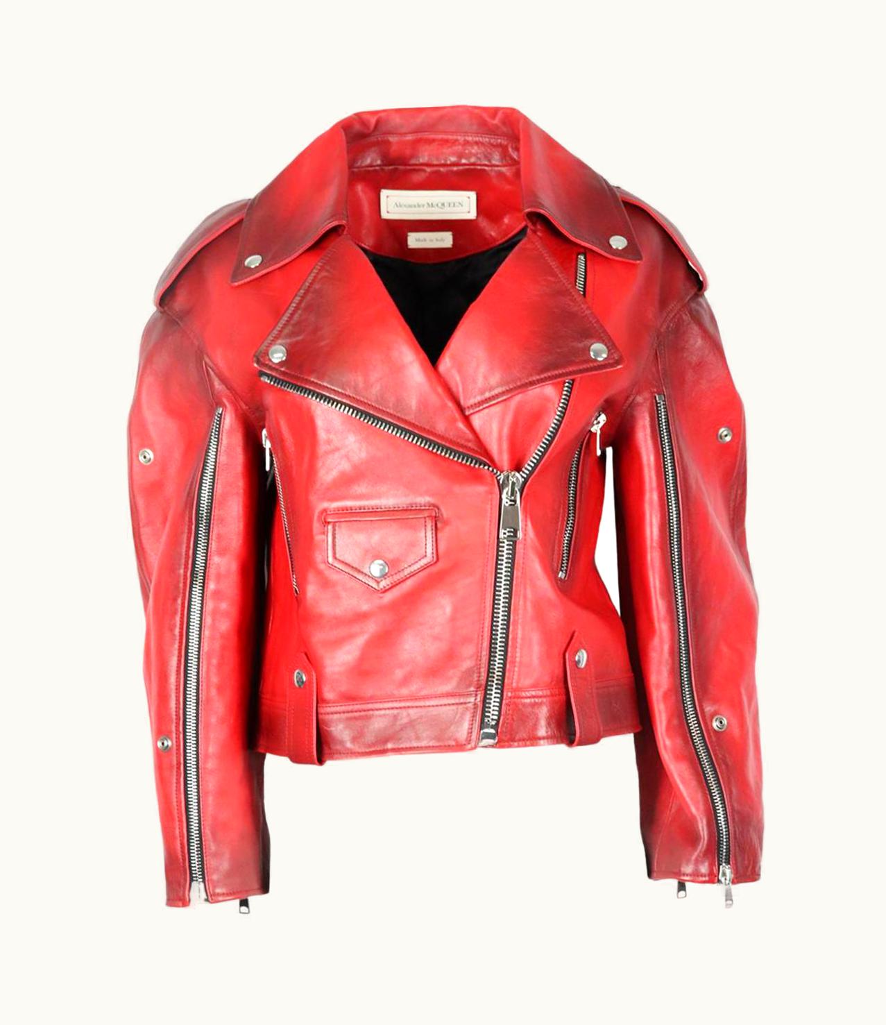 Alexander McQueen Alexander Mcqueen Leather Biker Jacket It 42 Uk
