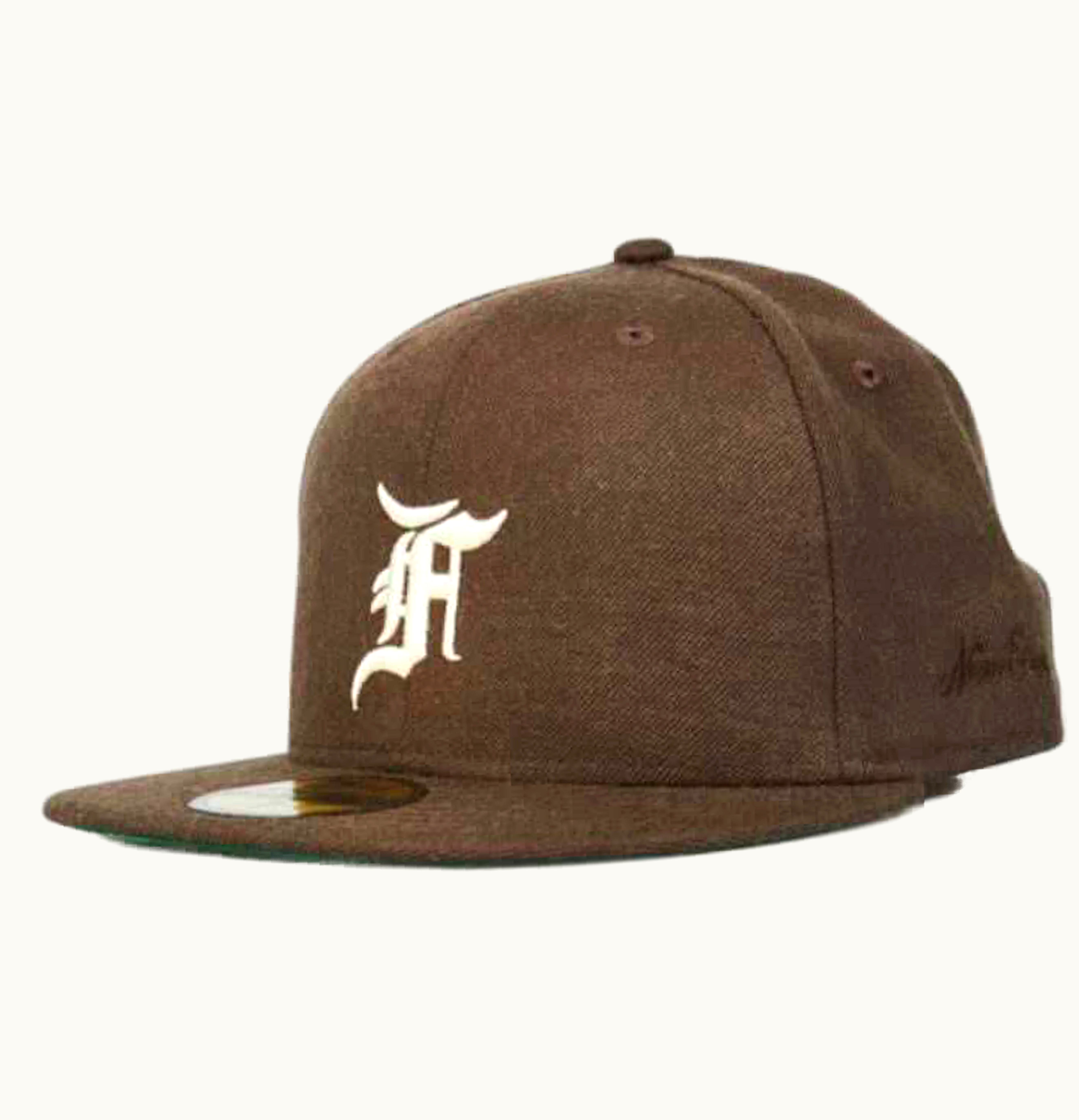 FEAR OF GOD FEAR OF GOD ESSENTIALS New Era Fitted Cap FW20 Brown White