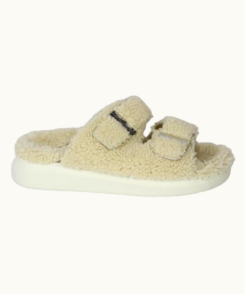Alexander McQueen Alexander Mcqueen Shearling Platform Slides Eu 38 Us