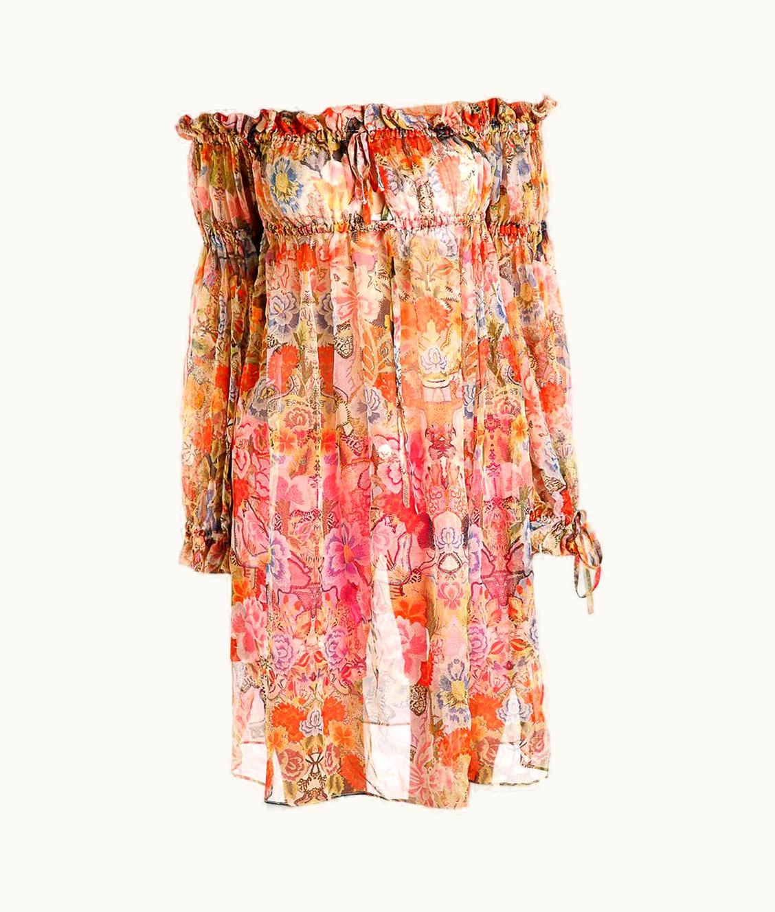 Alexander McQueen Alexander McQueen Silk Floral Dress