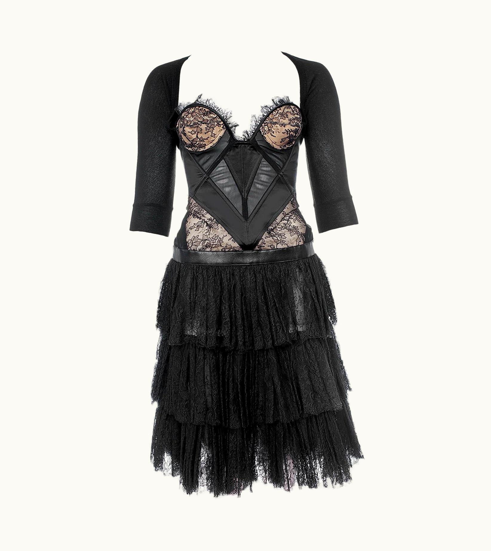 Alexander McQueen Vintage Alexander McQueen Black Lace Dress
