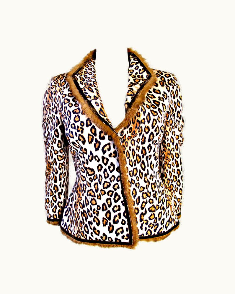 Alexander McQueen Alexander McQueen Leopard Blazer