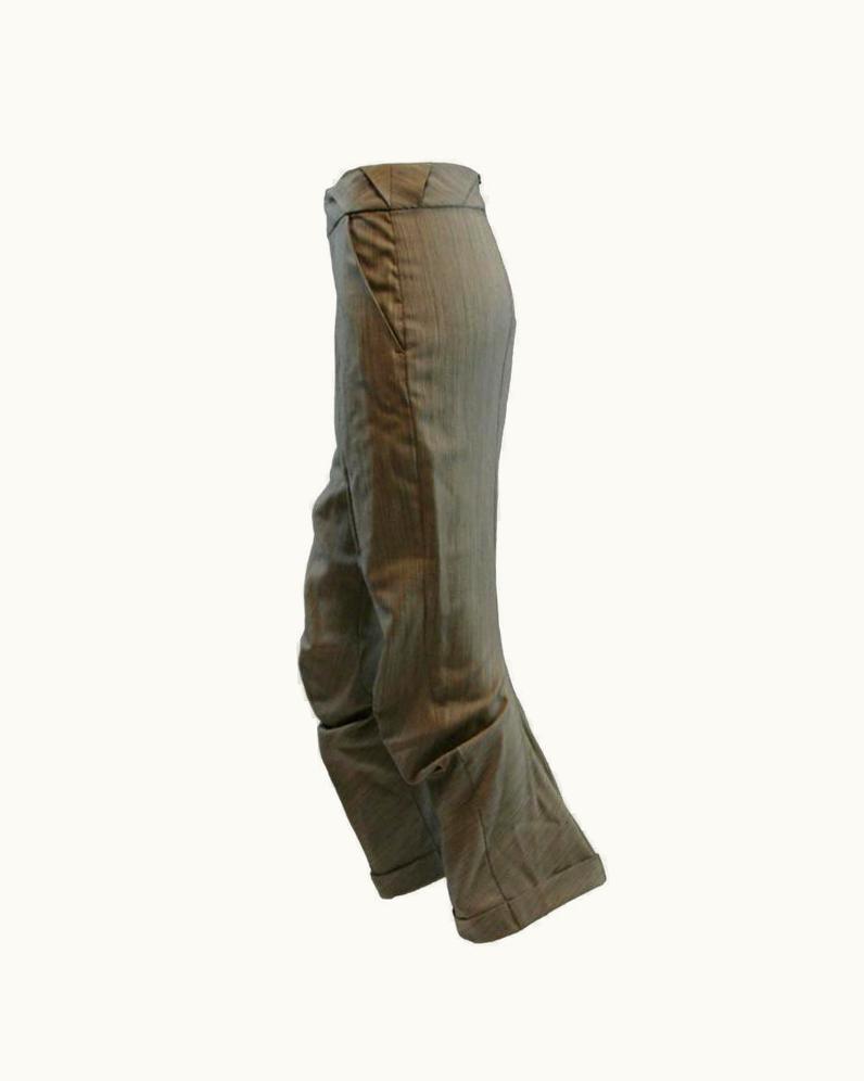 Alexander McQueen S/S 1999 Alexander McQueen Grey -Bend Savage Beauty Museum Pants