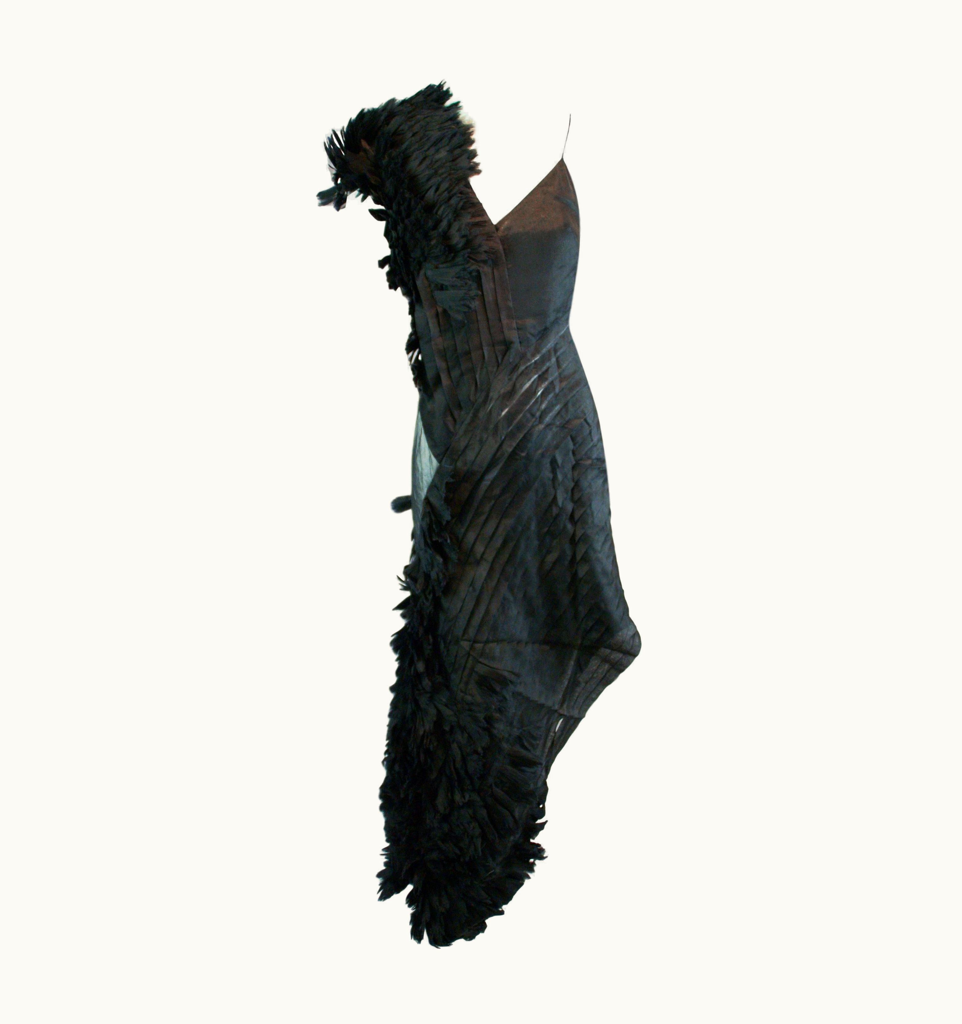 Alexander McQueen Alexander McQueen S/S 2001 'Voss' Runway Asymmetrical Gown Dress UZ0607597