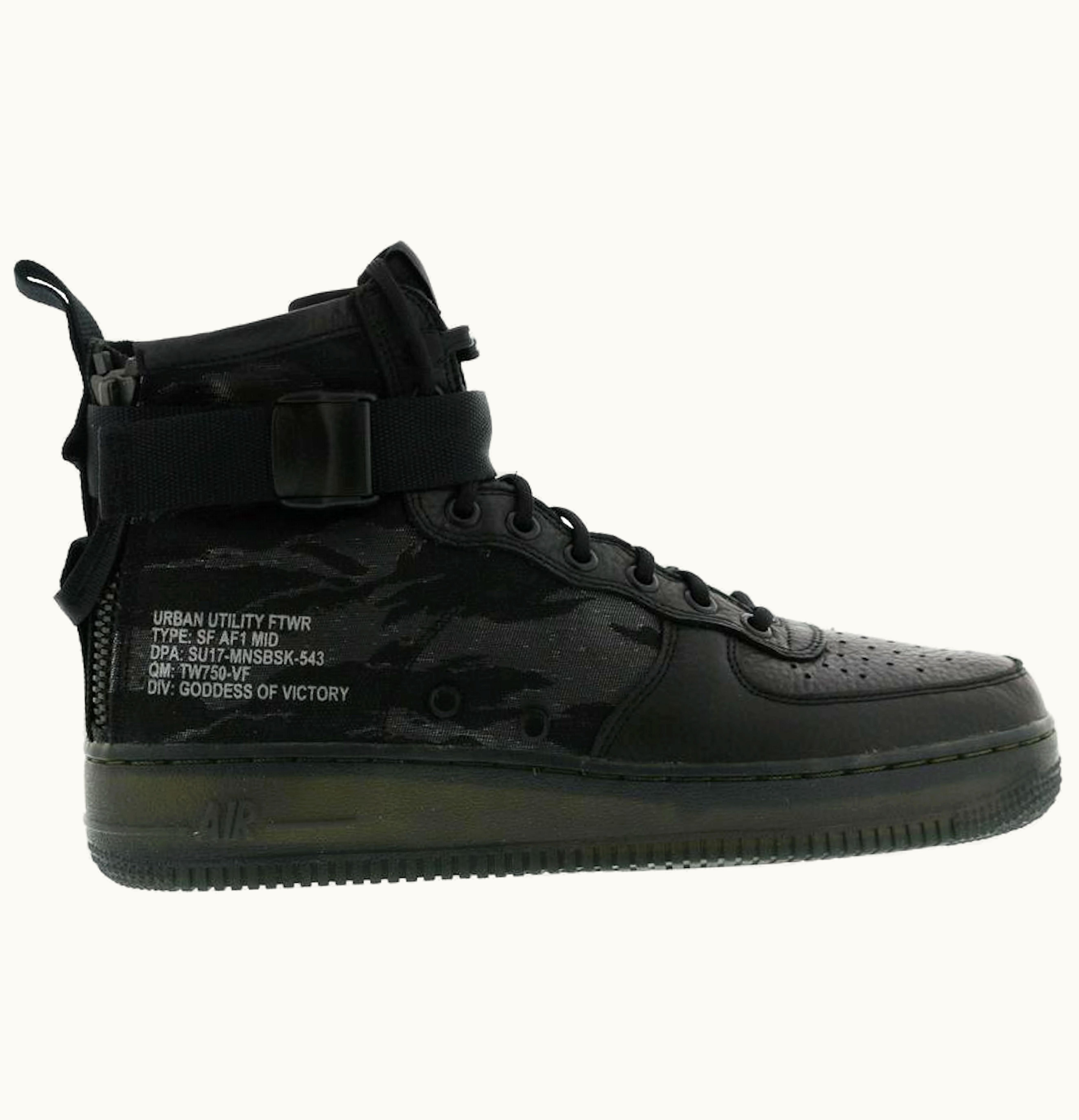 Nike Nike SF Air Force 1 Mid Black Cargo Khaki
