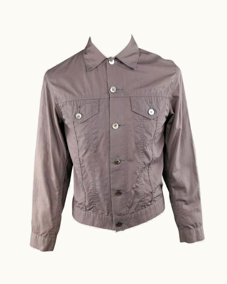 Junya Watanabe Men' Junya Watanabe 40 Taupe Cotton Light Weight Trucker Jacket Circa 2002