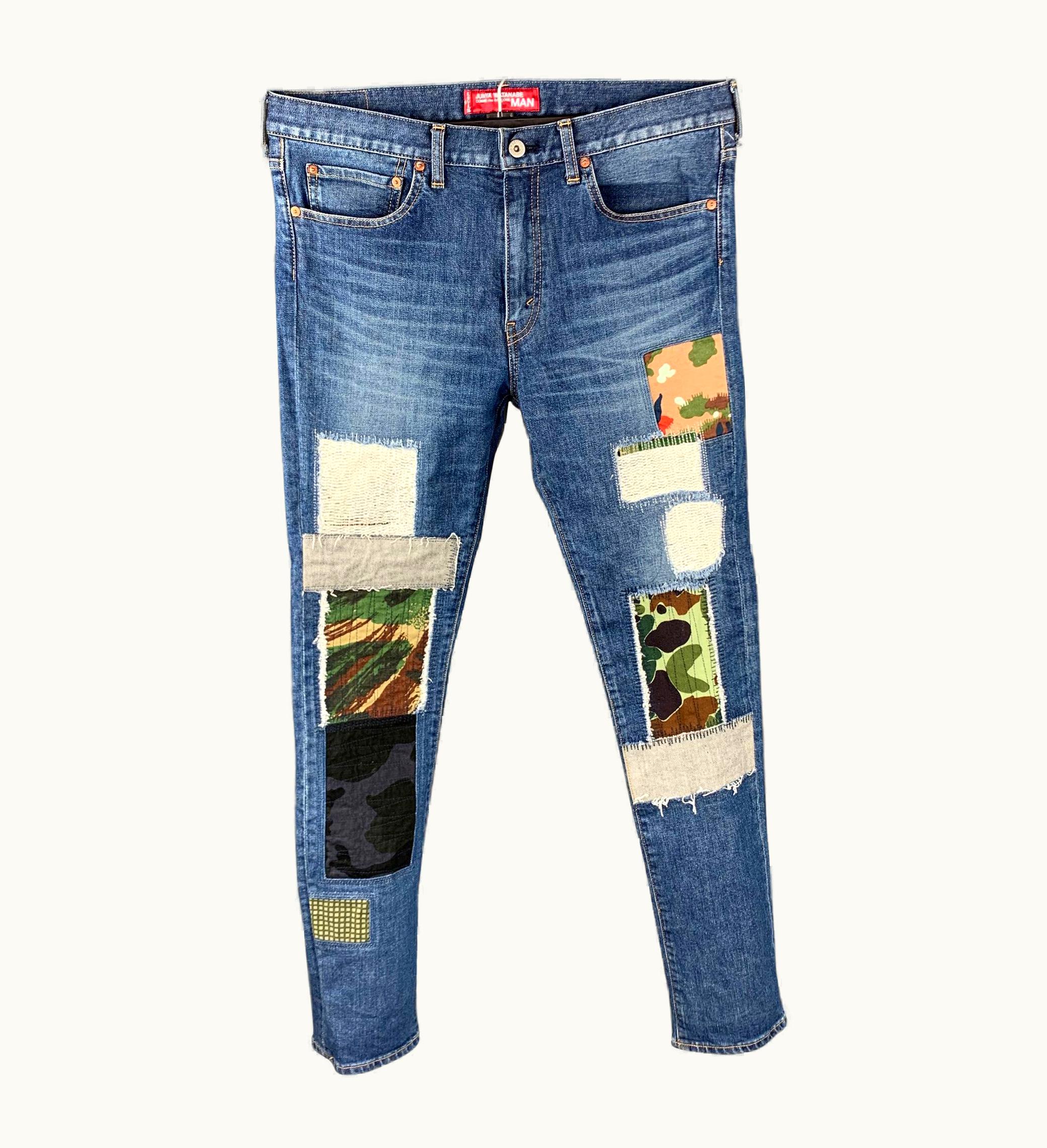 Junya Watanabe Junya Watanabe Indigo Patches Denim Zip Fly Jeans