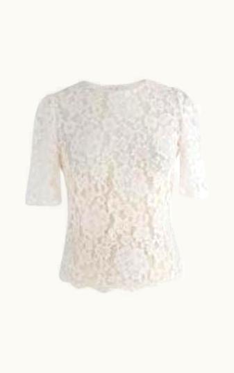 Dolce & Gabbana Dolce & Gabbana White Lace Top UZ0608088
