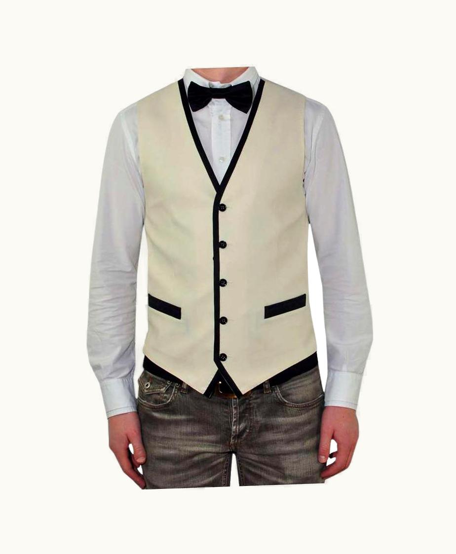 Dolce & Gabbana Dolce & Gabbana - Waistcoat White Silk
