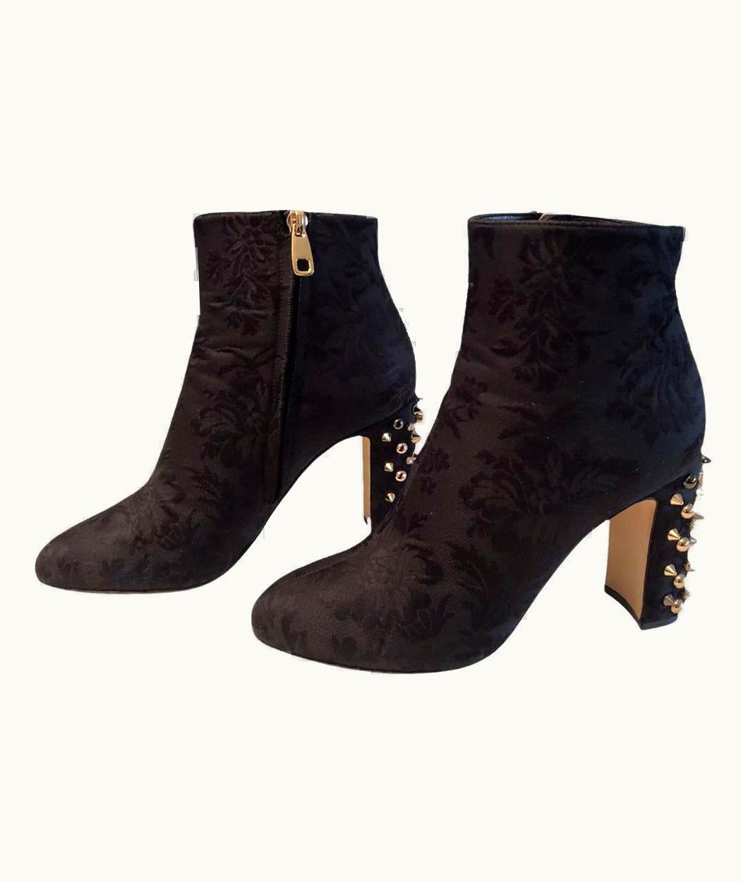 Dolce & Gabbana Dolce & Gabbana Cloth Boots In Black