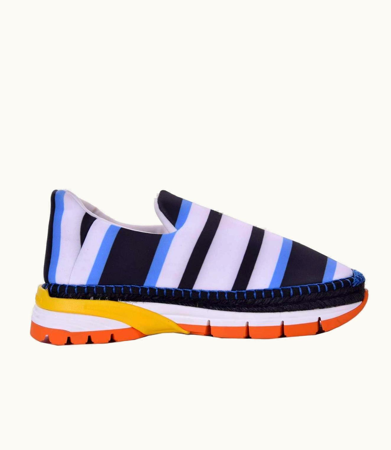 Dolce & Gabbana Dolce & Gabbana - Striped Neoprene Espadrilles Sneaker
