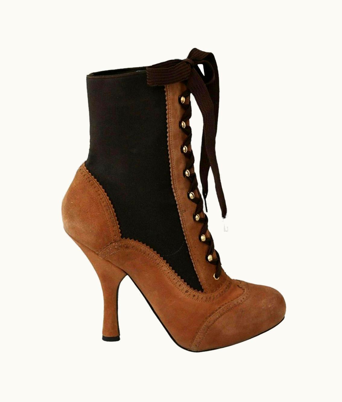 Dolce & Gabbana Dolce & Gabbana Brown Leather Boots Shoes