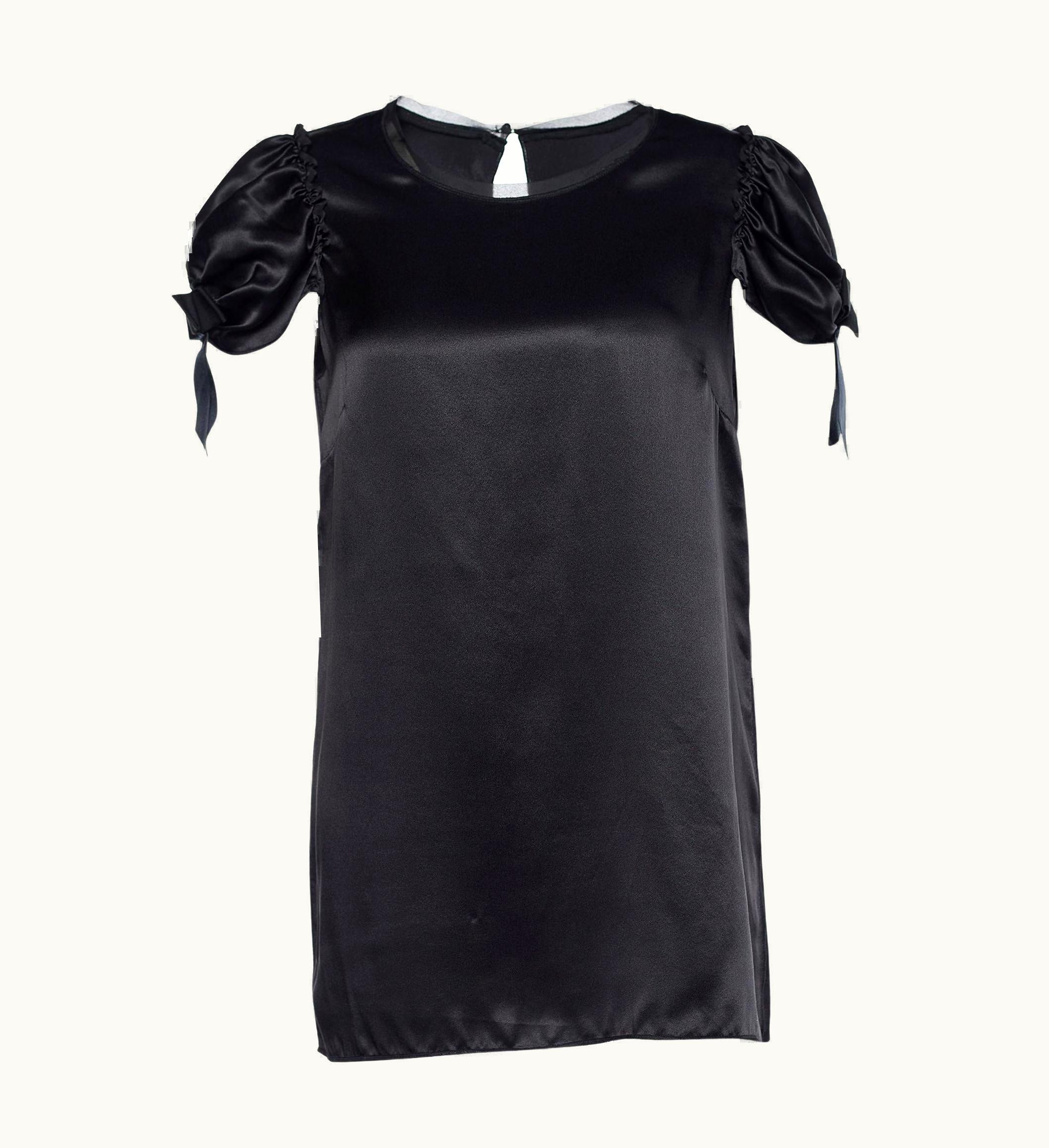 Dolce & Gabbana Dolce & Gabbana Black Silk Top