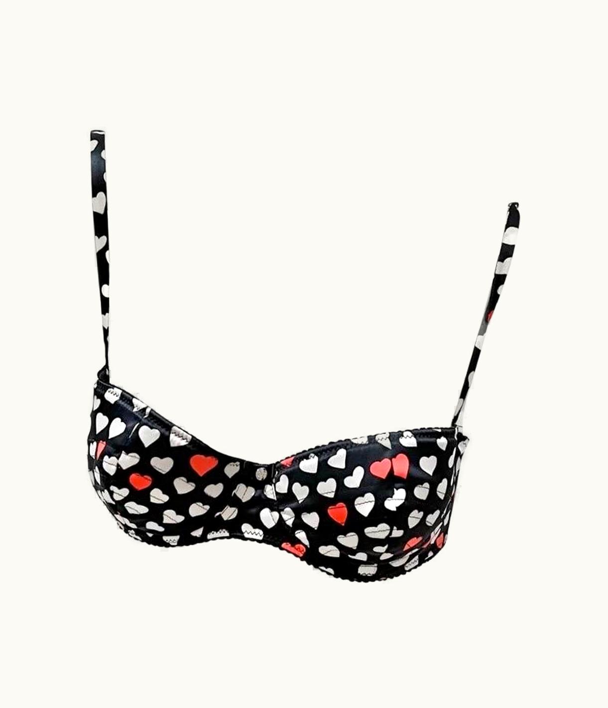 Dolce & Gabbana Dolce & Gabbana Heart Print Bra Top