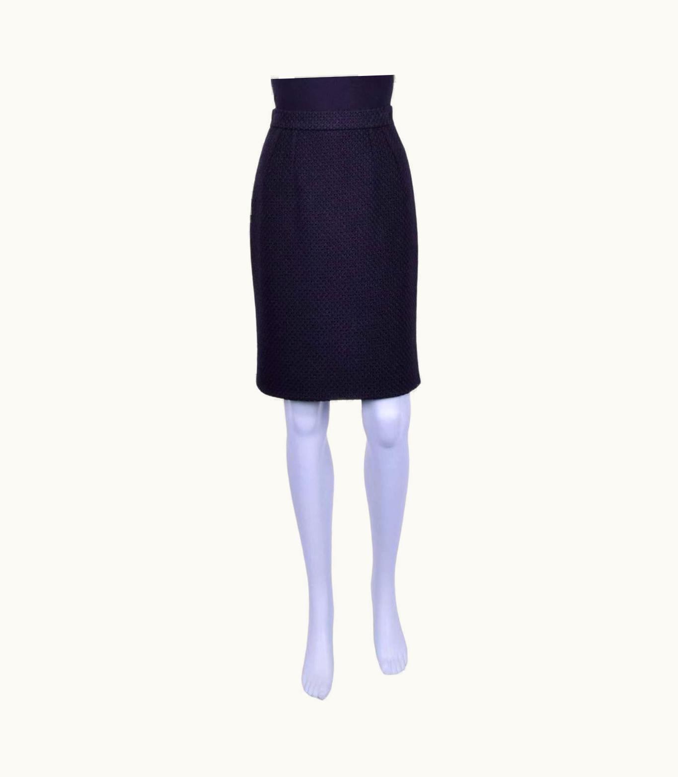 Dolce & Gabbana Dolce & Gabbana - Knitted Pencil Skirt Black