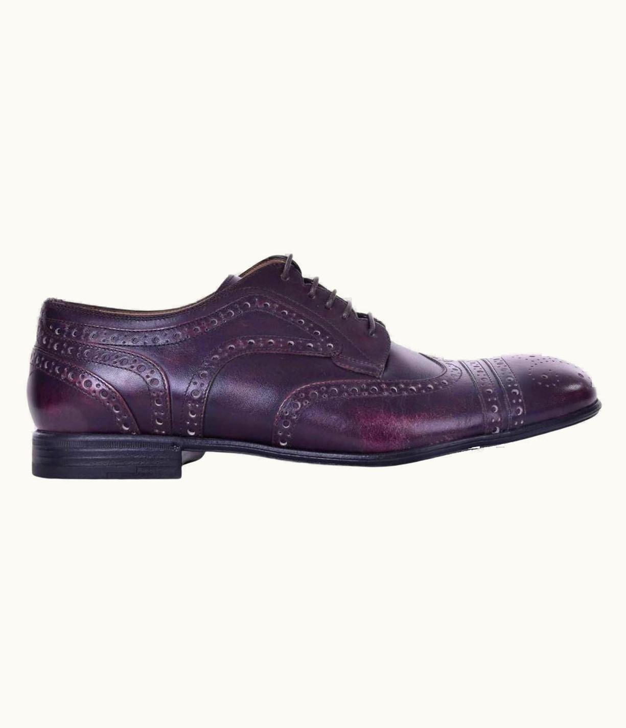Dolce & Gabbana Dolce & Gabbana - Wingtip Derby Shoes Purple