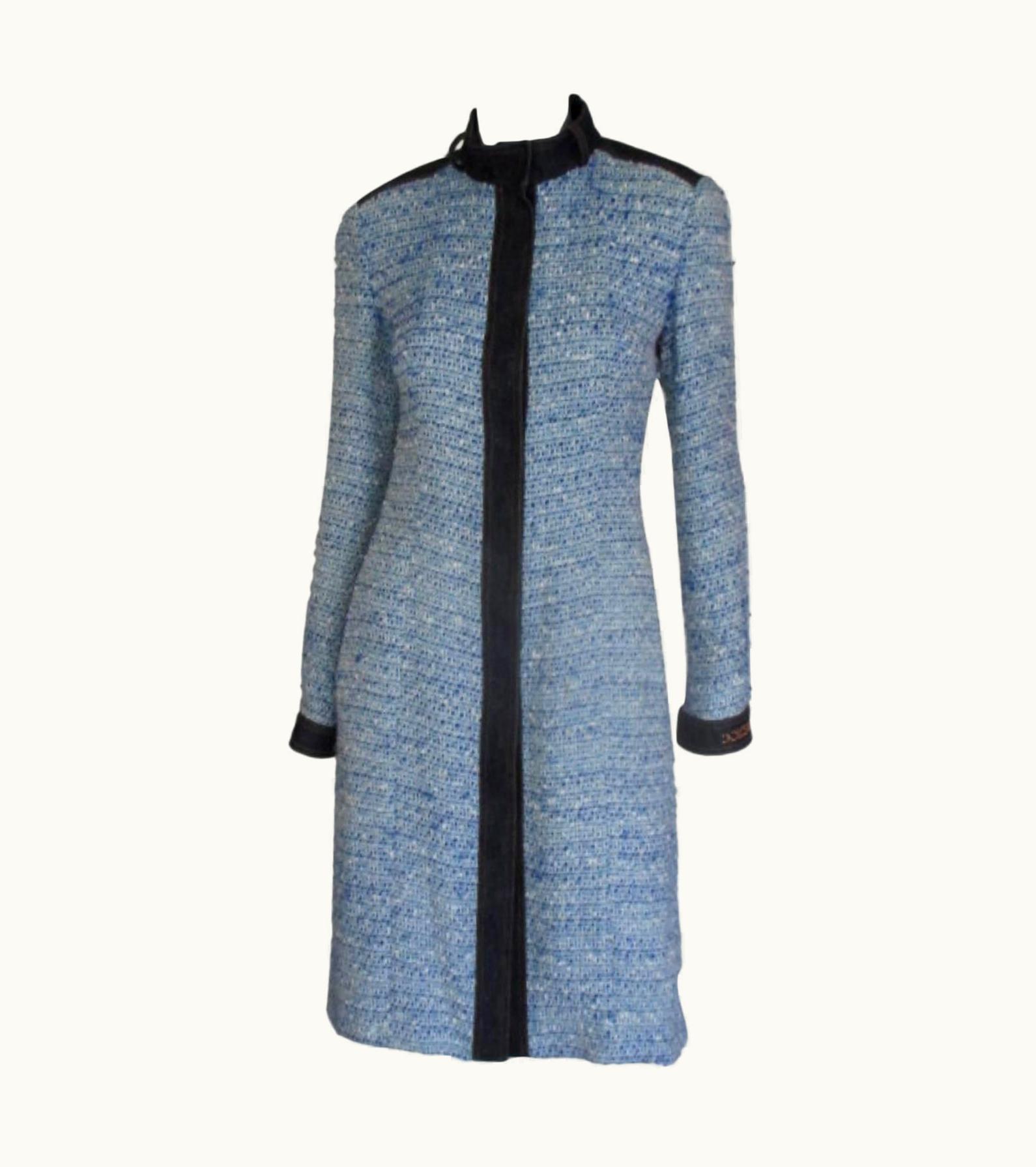 Dolce & Gabbana Dolce & Gabbana Blue Wool/Denim Coat