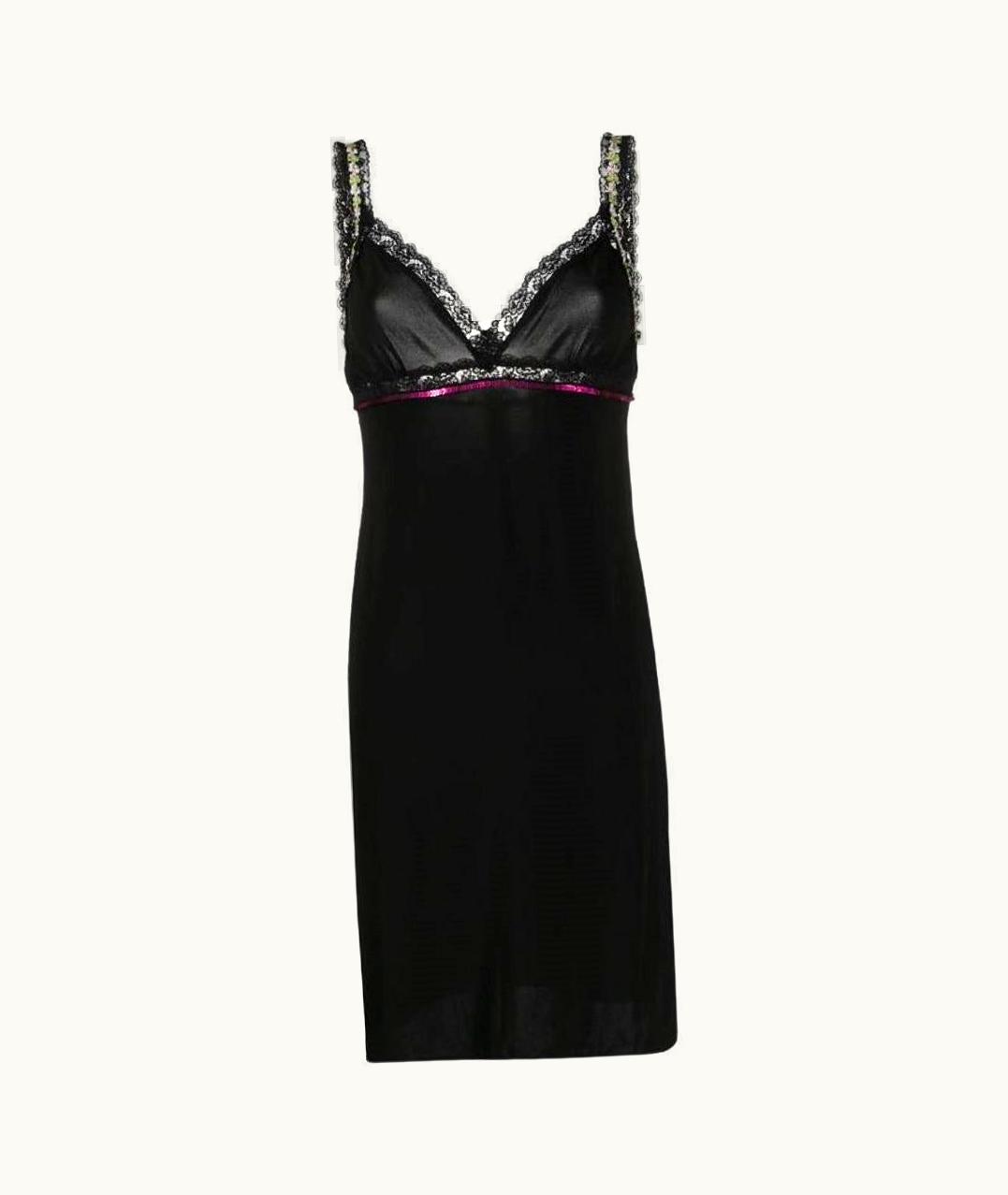 Dolce & Gabbana Dolce & Gabbana Vintage Black 90s Midi Dress