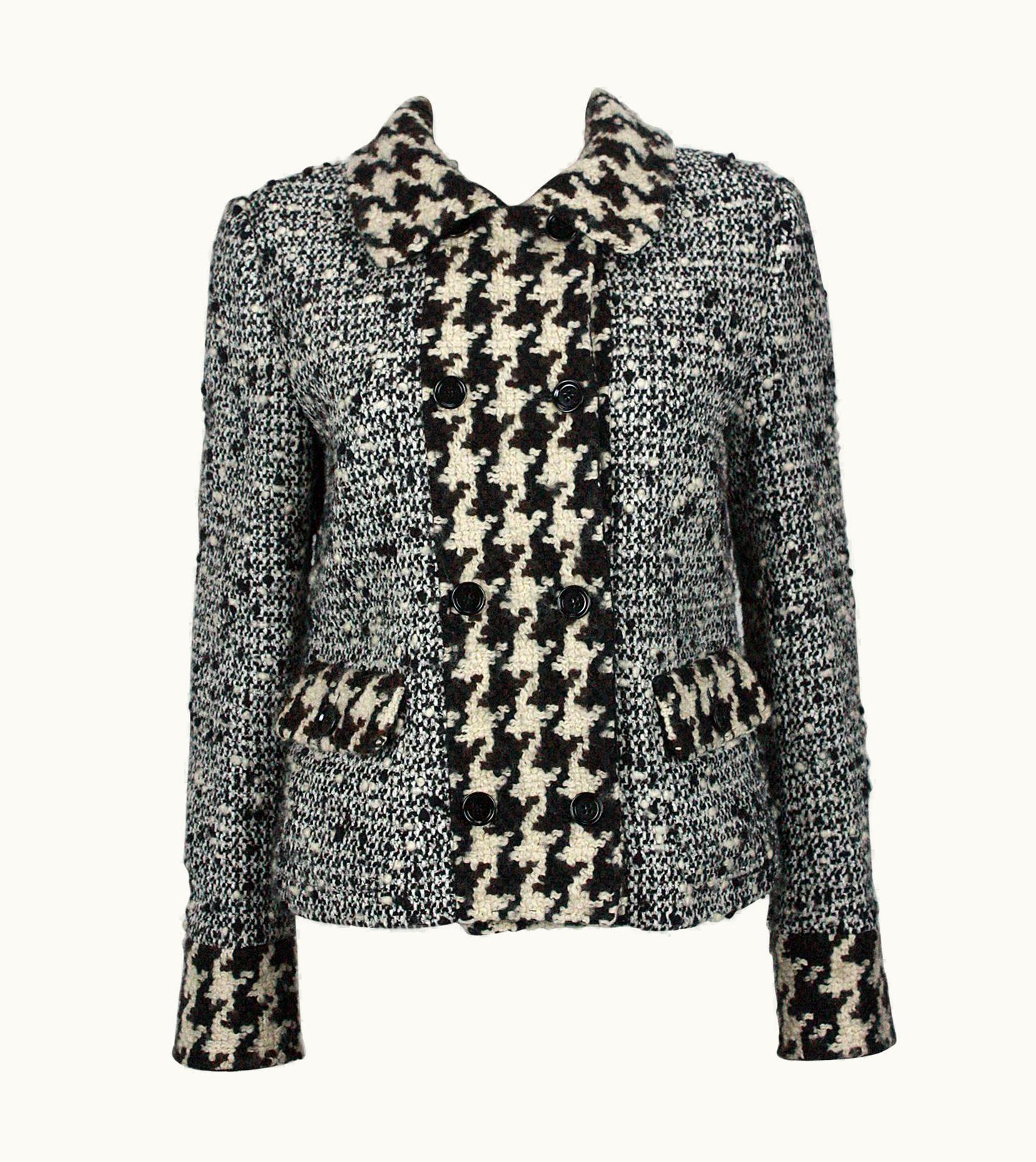 Dolce & Gabbana Dolce & Gabbana Boucle Wool Double Breasted Jacket