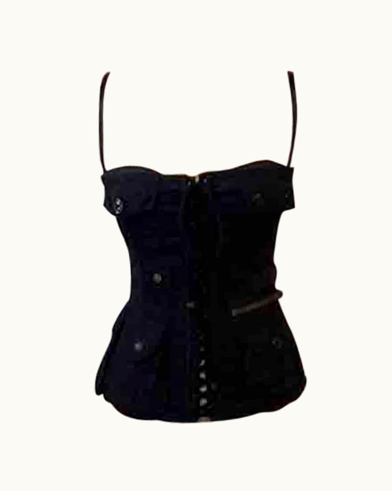 Dolce & Gabbana Dolce & Gabbana Lace Up Military Corset Bustier