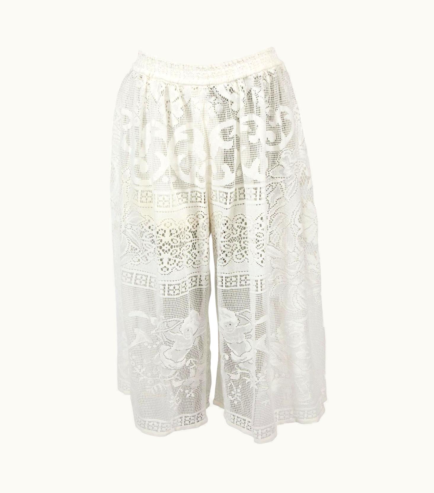 Dolce & Gabbana Dolce & Gabbana Women' Crochet Cotton Blend Culottes