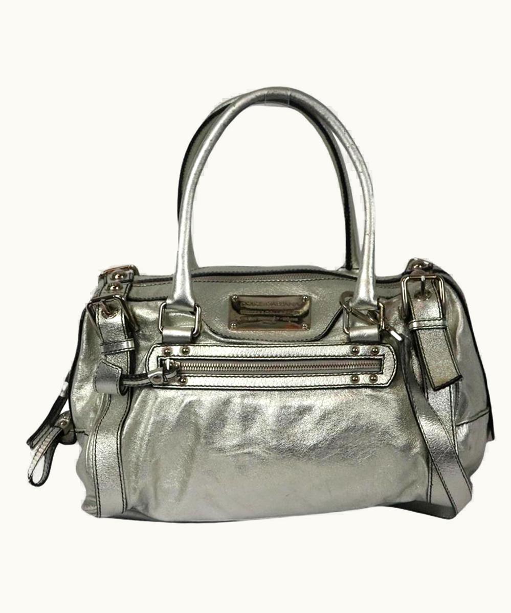 Dolce & Gabbana Dolce And Gabbana Metallic Leather Shoulder Bag UZ0608387