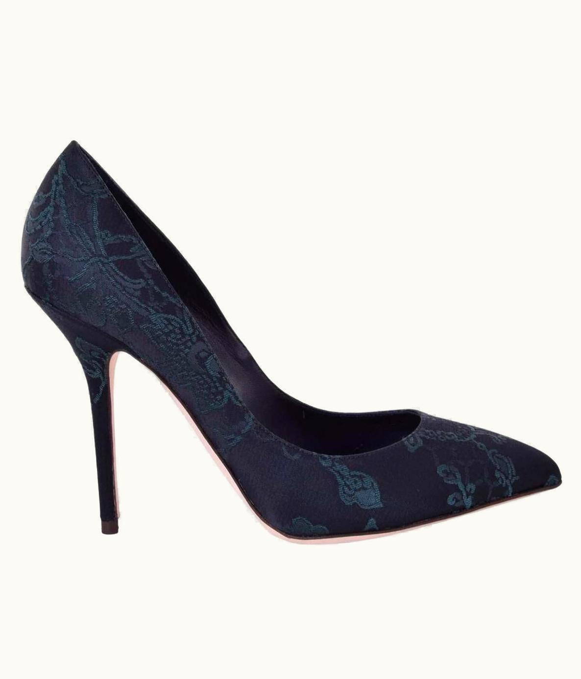 Dolce & Gabbana Dolce & Gabbana - Brocade Pumps Bellucci Black Green