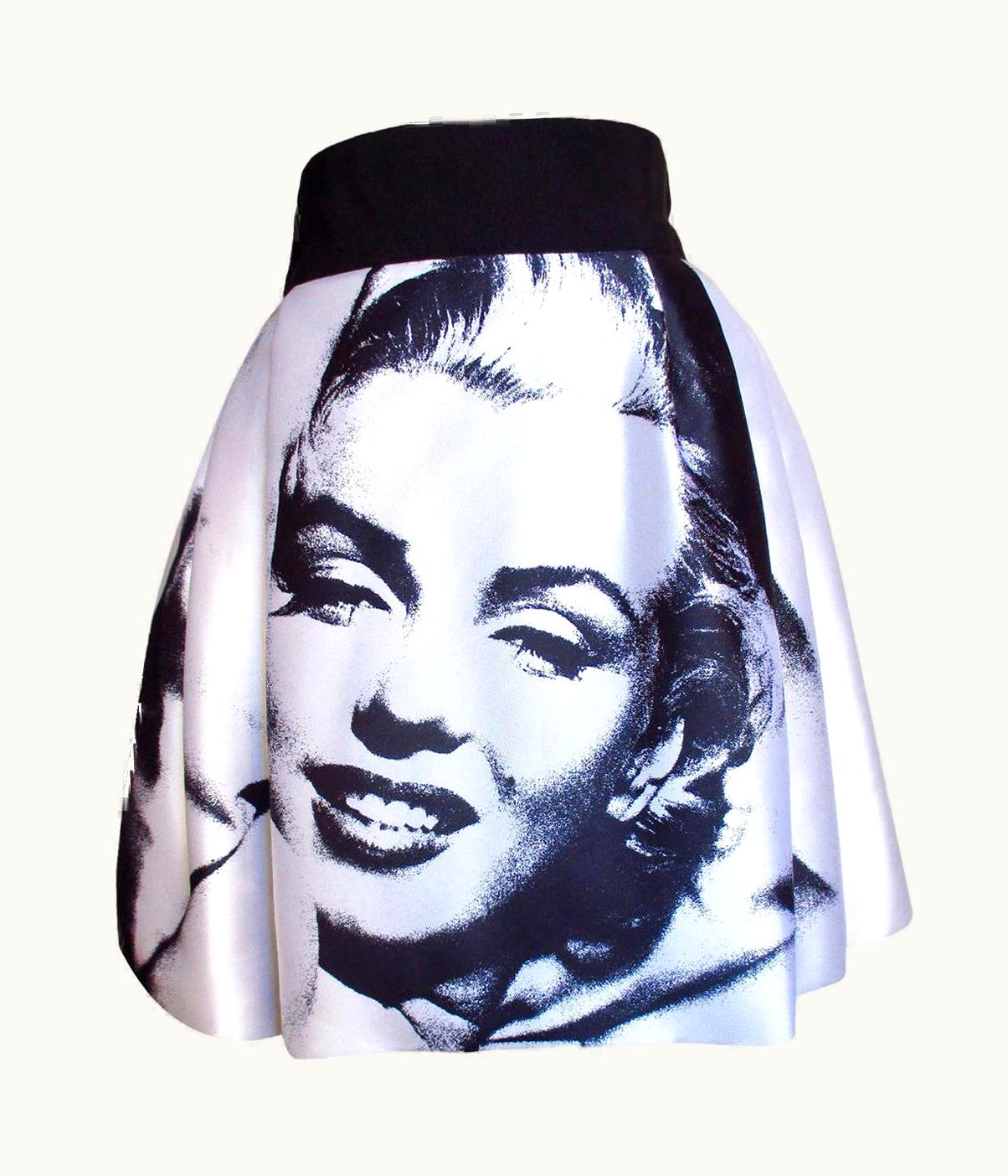 Dolce & Gabbana Dolce & Gabbana Marilyn Monroe Print Silk Skirt