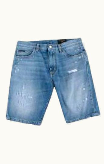 Dolce & Gabbana Dolce & Gabbana Distressed Mid Blue Denim Shorts UZ0608409