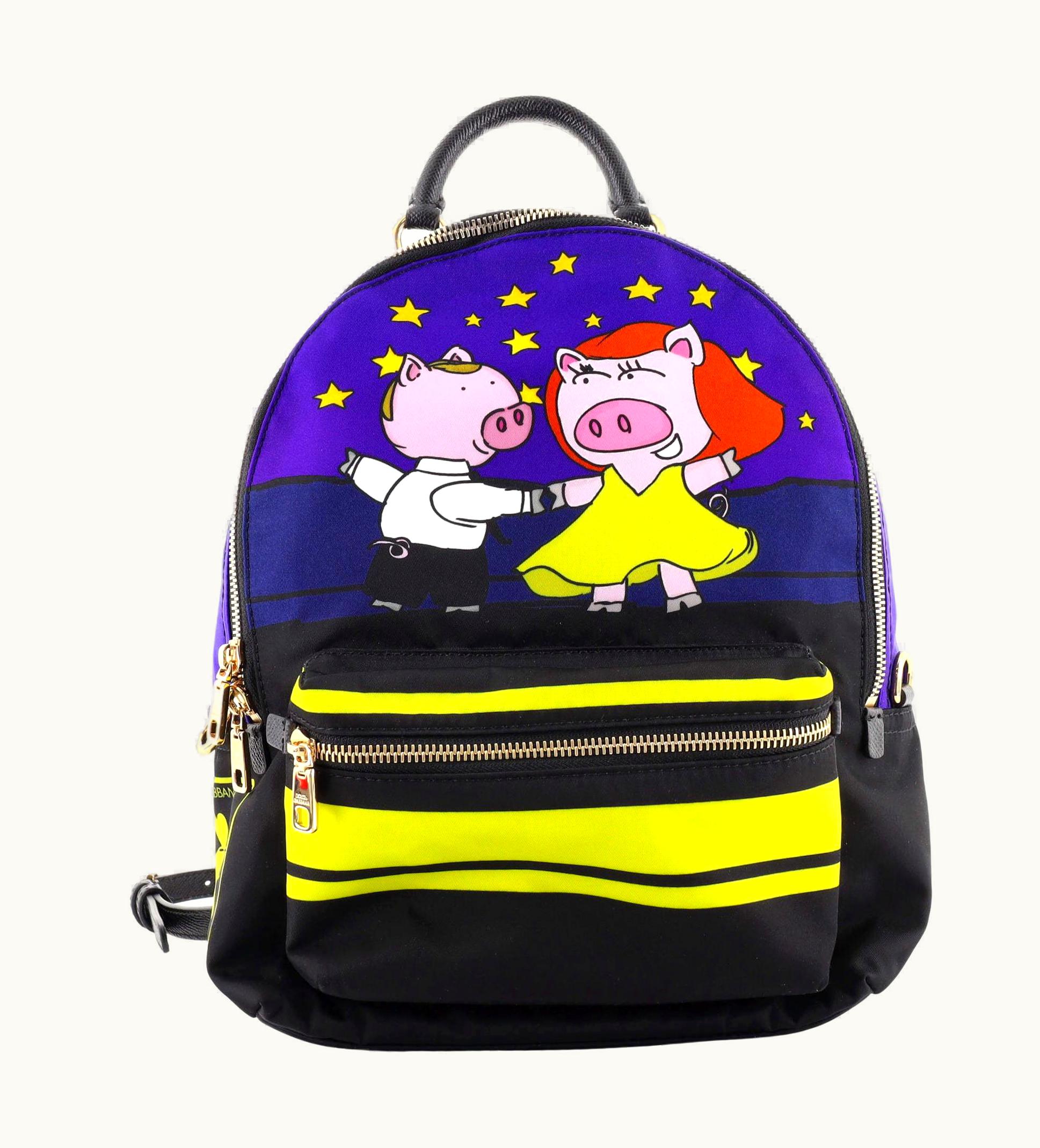 Dolce & Gabbana Dolce & Gabbana Vulcano Backpack Printed Nylon Small