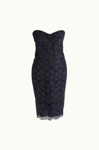 Dolce & Gabbana Dolce & Gabbana Black Lace Strapless Mini Dress UZ0608420