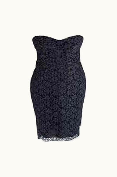 Dolce & Gabbana Dolce & Gabbana Black Lace Strapless Mini Dress UZ0608440