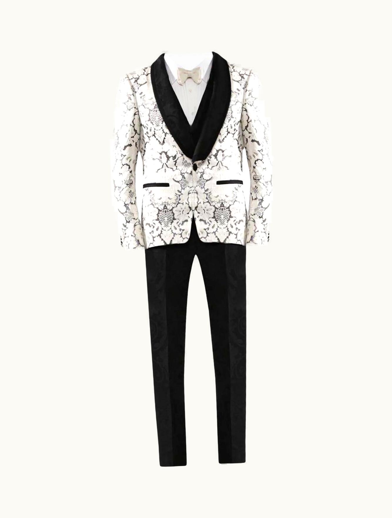 Dolce & Gabbana 3-pc Dolce & Gabbana Jacquard Suit For Men