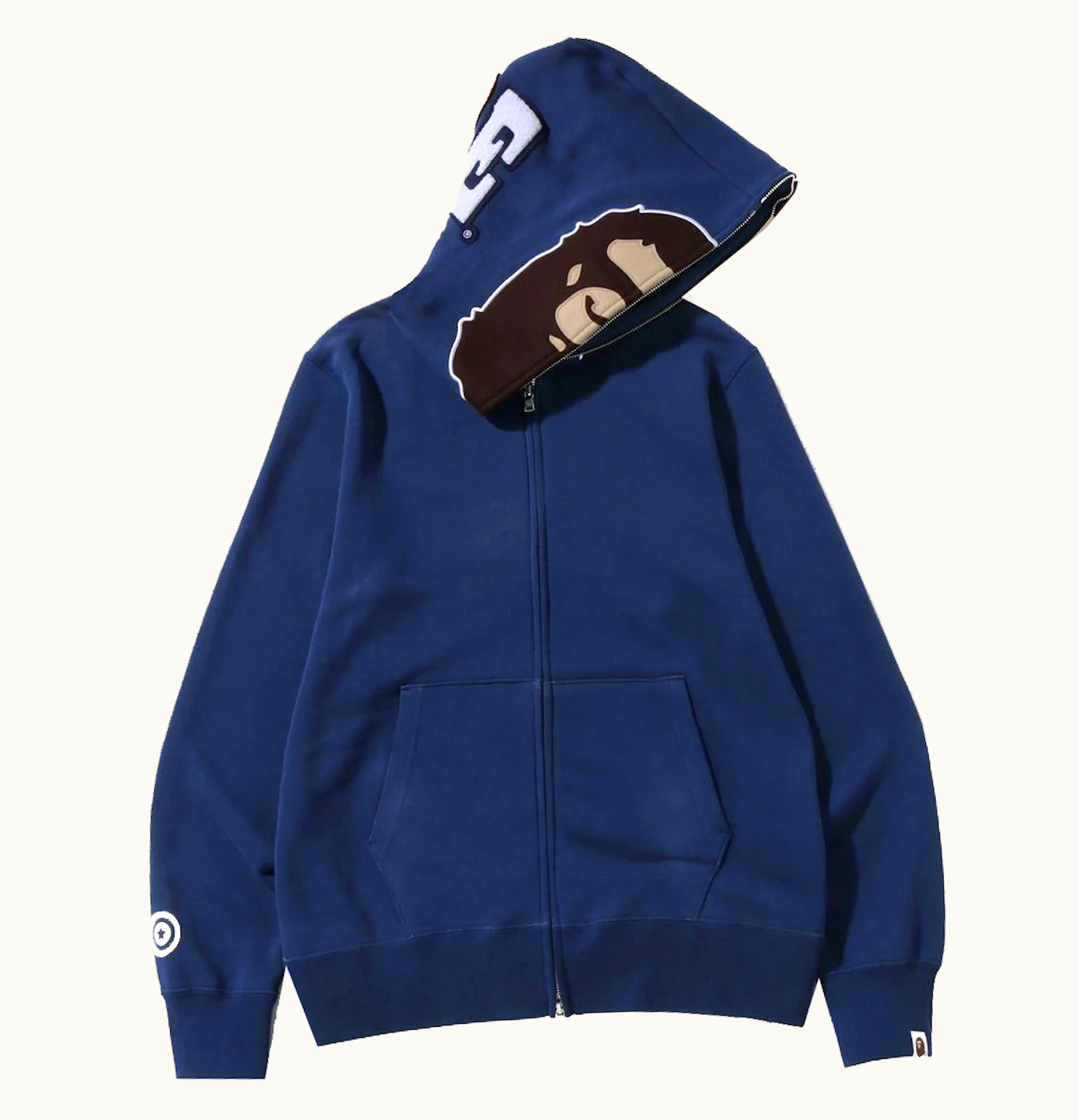 BAPE BAPE Overdye 2nd Ape Full Zip Hoodie Navy