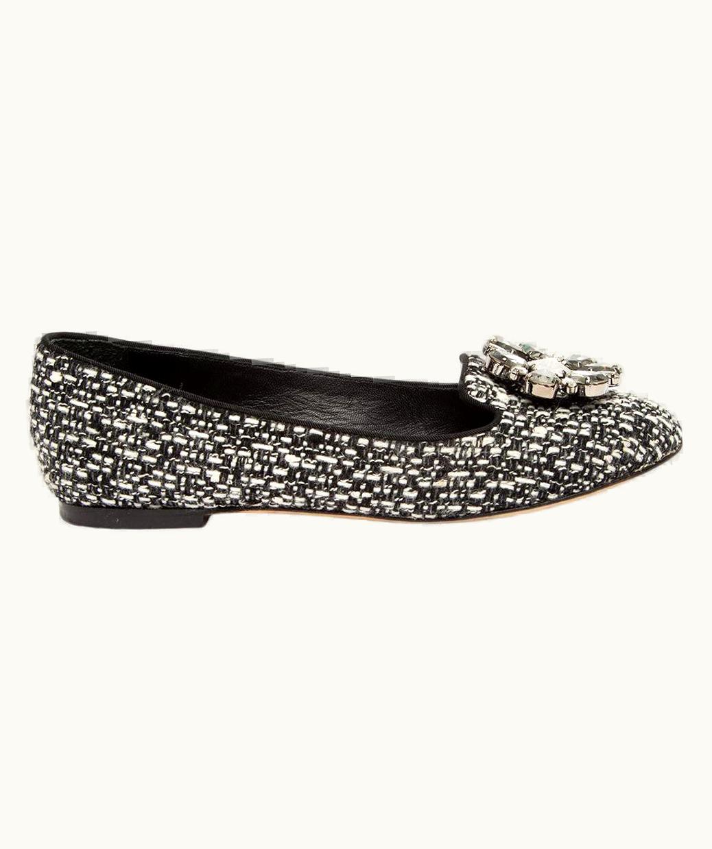 Dolce & Gabbana Dolce & Gabbana Women' Embellished Tweed Ballerinas
