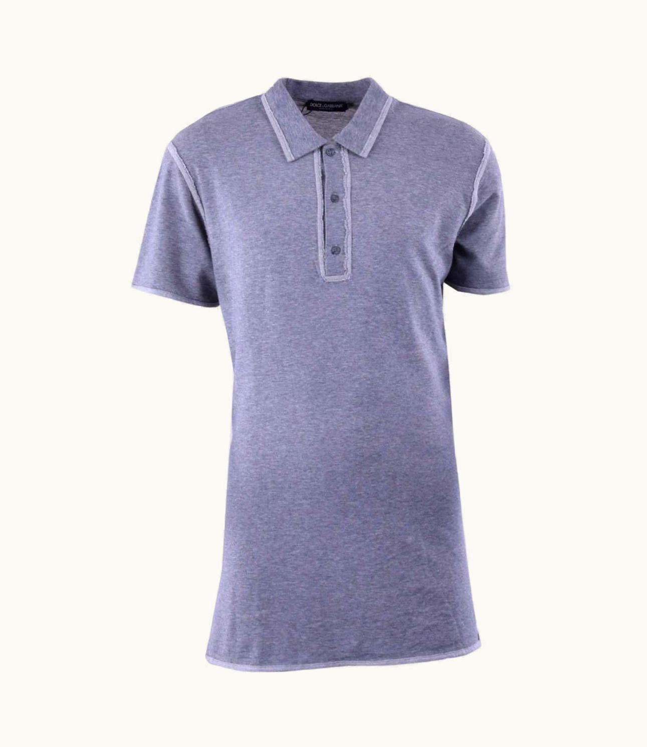 Dolce & Gabbana Dolce & Gabbana - Oversize Logo Polo Shirt Grey UZ0608578