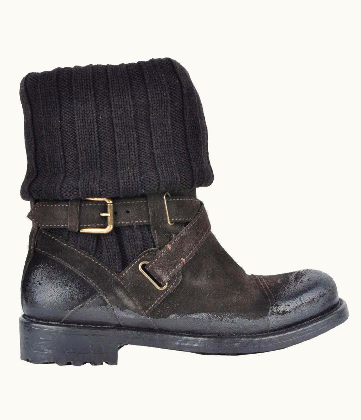 Dolce & Gabbana Dolce & Gabbana - Runway Winter Boots Brown