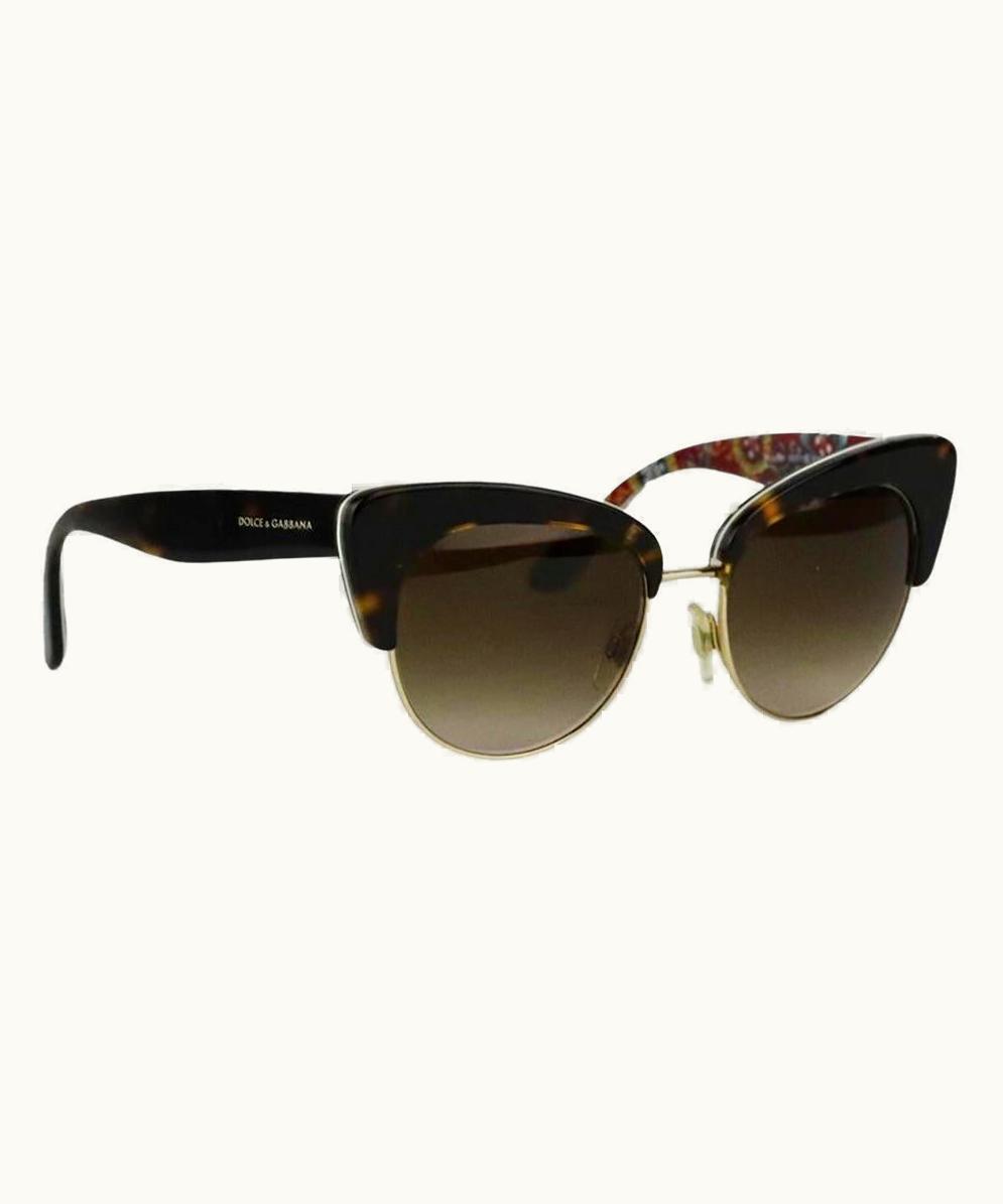 Dolce & Gabbana Dolce And Gabbana Cat Eye Tortoiseshell Acetate Sunglasses