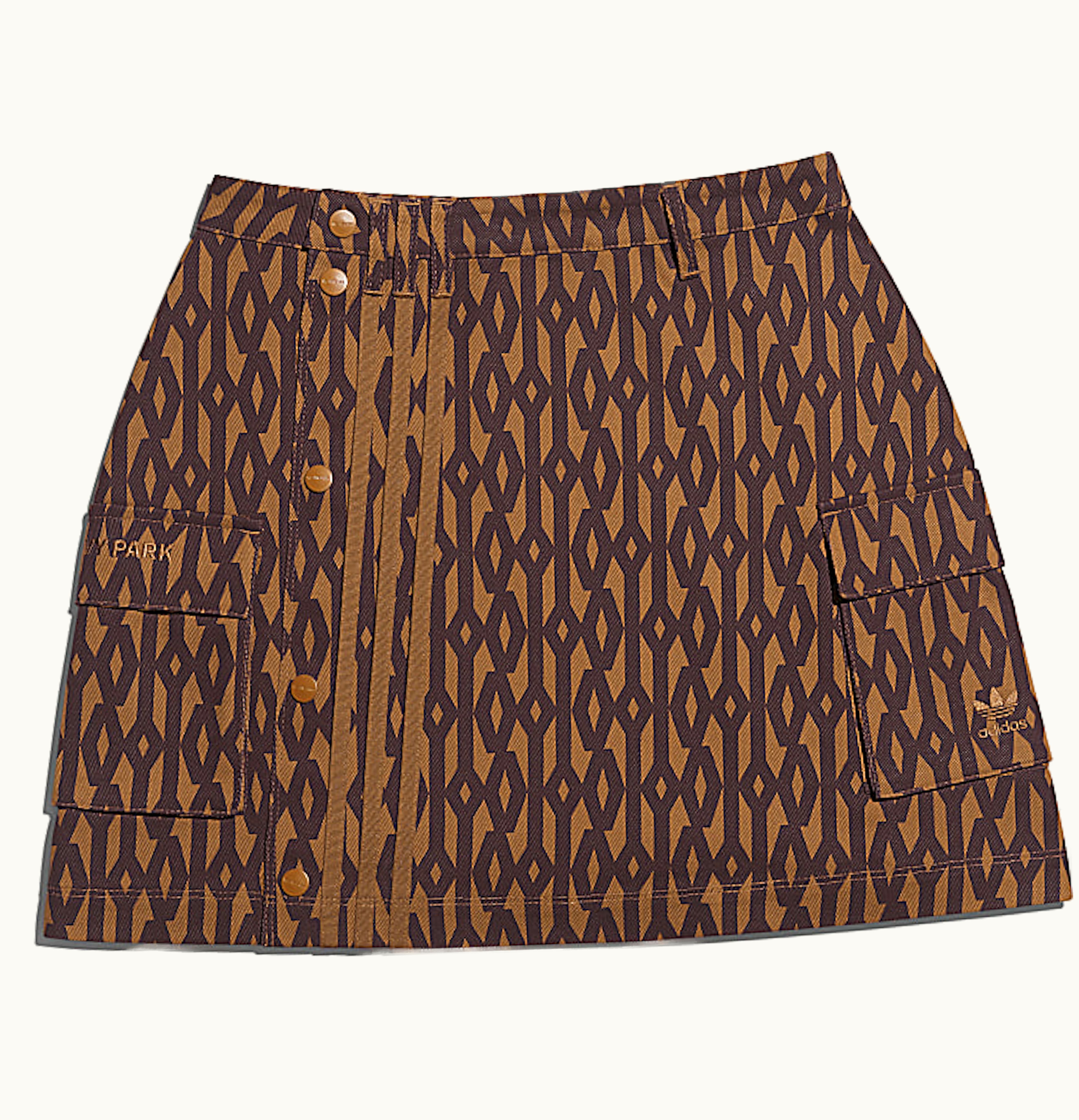 Adidas adidas Ivy Park Monogram Skirt Wild Brown Night Red