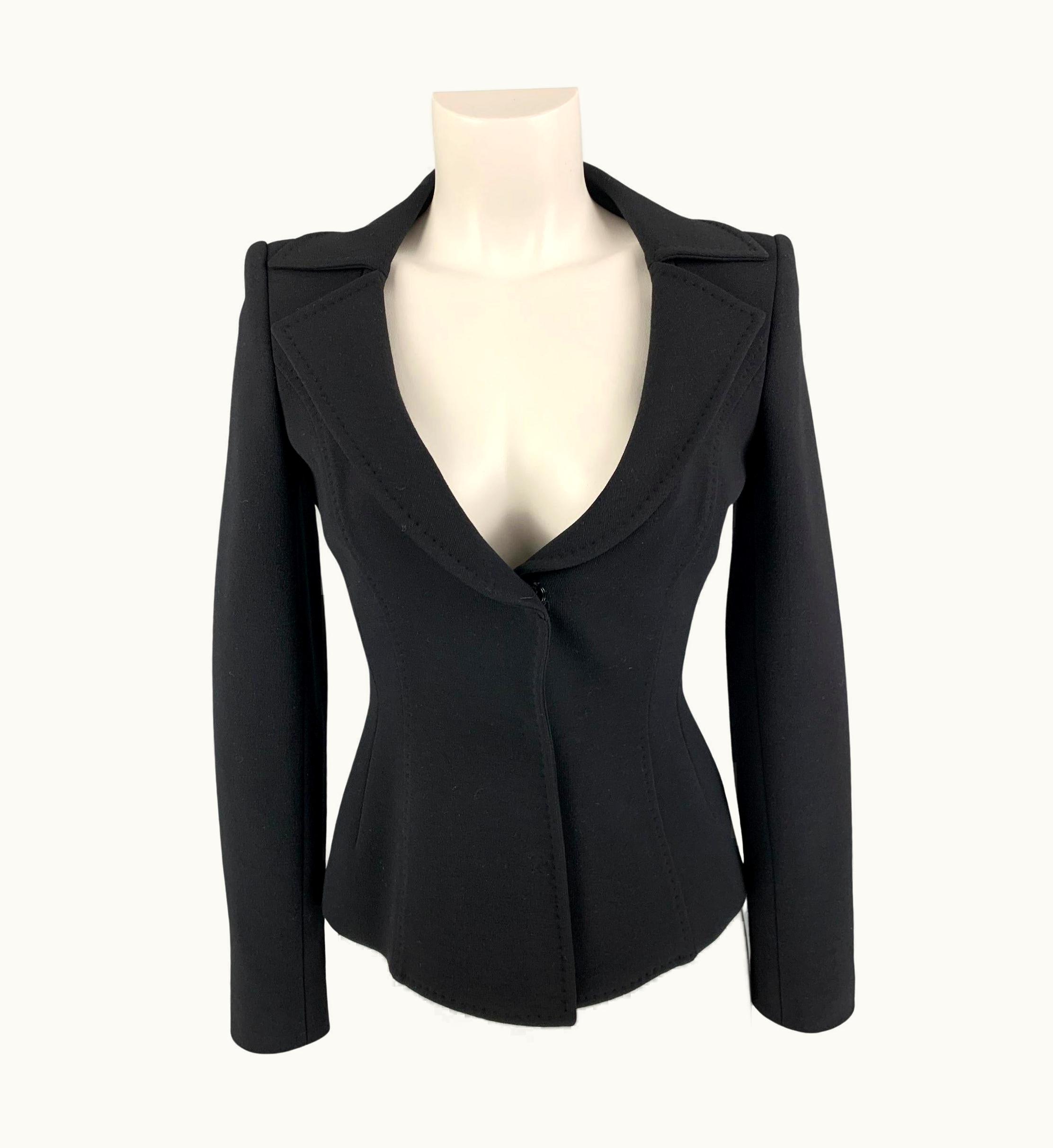 Dolce & Gabbana Dolce & Gabbana Black Wool Blend Jacket