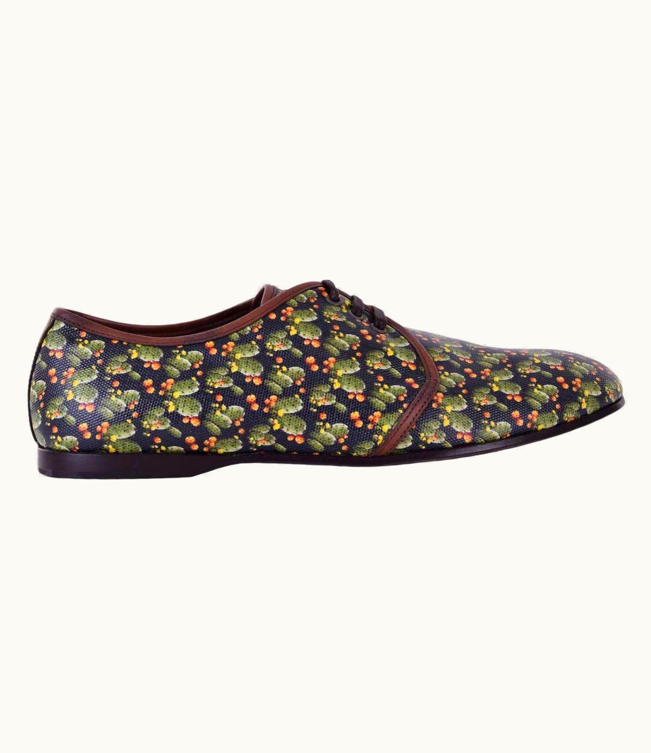 Dolce & Gabbana Dolce & Gabbana - Canvas Shoes Amalfi With Cactus Print