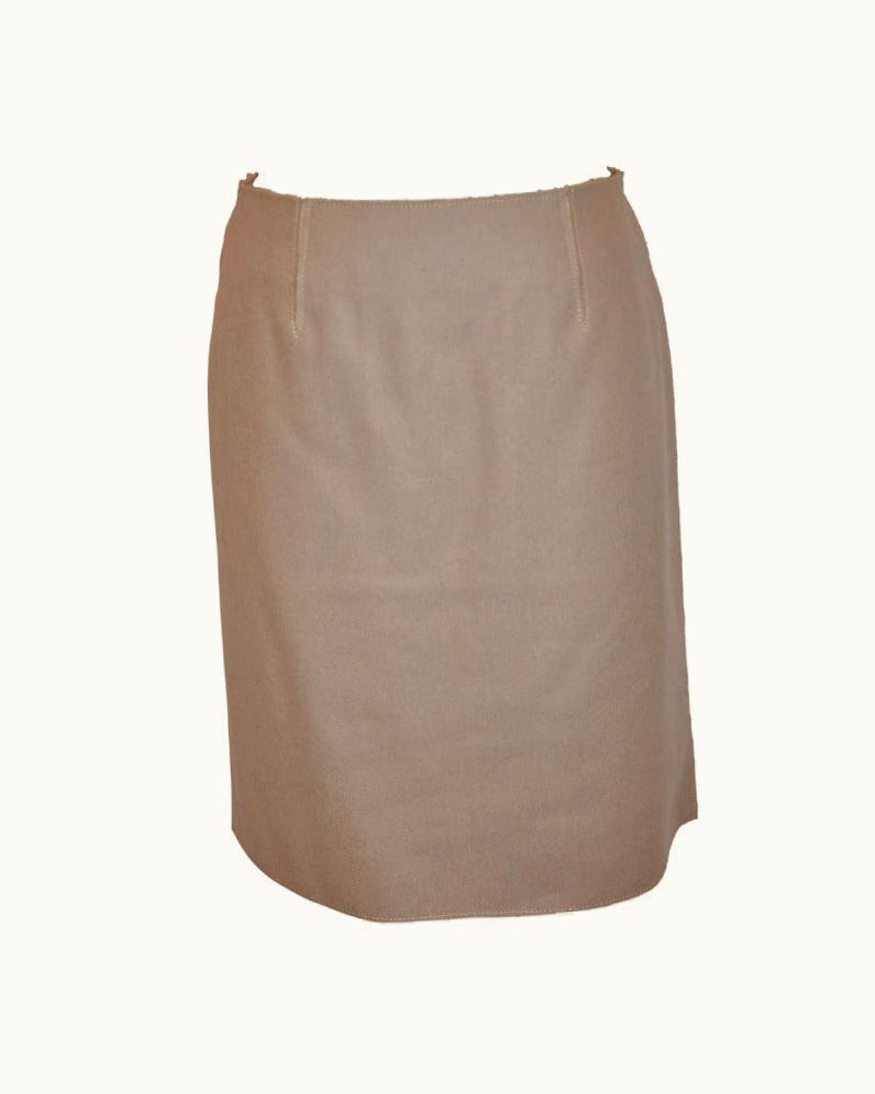 Dolce & Gabbana Dolce & Gabbana S/S Bergdorf Goodman Wool & Spandex Deconstructed Skirt