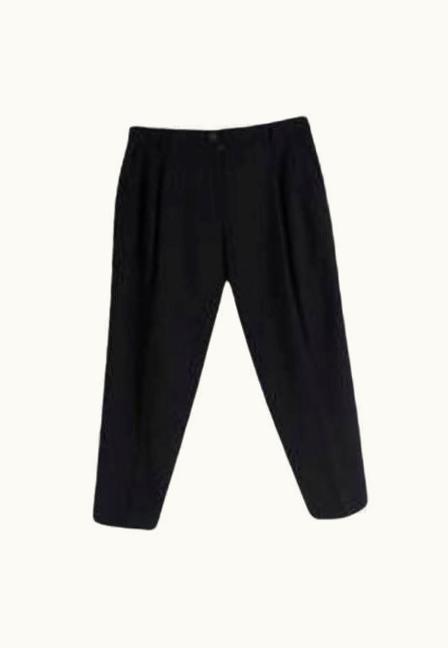 Dolce & Gabbana Dolce & Gabbana Black Virgin Wool Cropped Tailored Trousers
