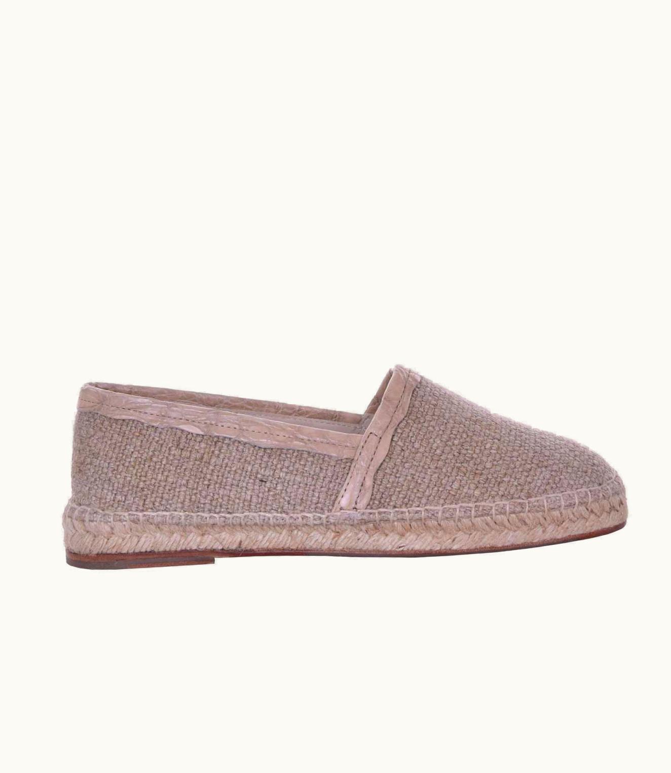 Dolce & Gabbana Dolce & Gabbana - Crocodile Espadrilles Tremiti Beige UZ0608748