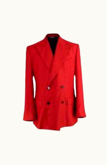 Dolce & Gabbana Dolce & Gabbana Red Cashmere Double Breasted Tailored Jacket UZ0608781