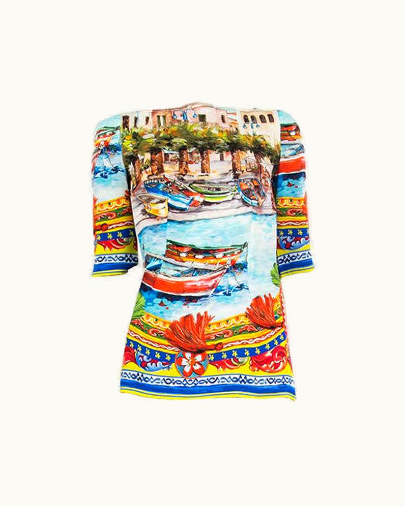 Dolce & Gabbana Dolce & Gabbana Silk Sorrento Blouse Shirt